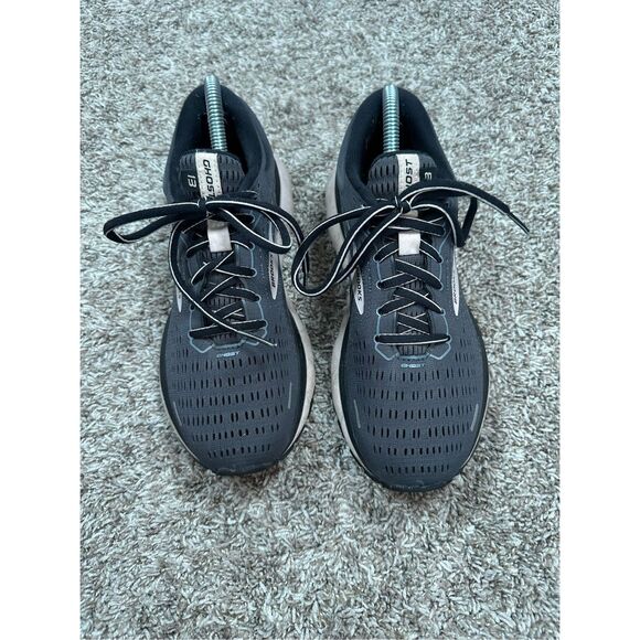 Brooks Women's 7.5 Brooks Ghost 13 Running Sneakers Shoes Dark Gray/Light Pink - Picture 5 of 10